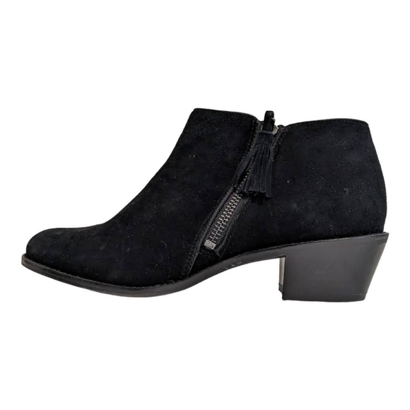 Vionic Ladies Faux Suede Block Heel Black Chelsea Boot 8 - Picture 8 of 9